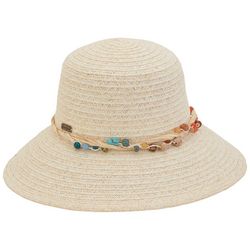 Sun N' Sand Womens Beaded Sun Hat