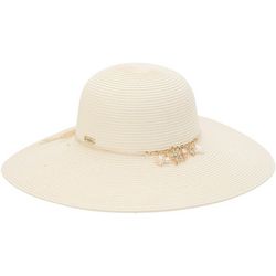 Sun N' Sand Womens Seashell Charm UPF Sun Hat