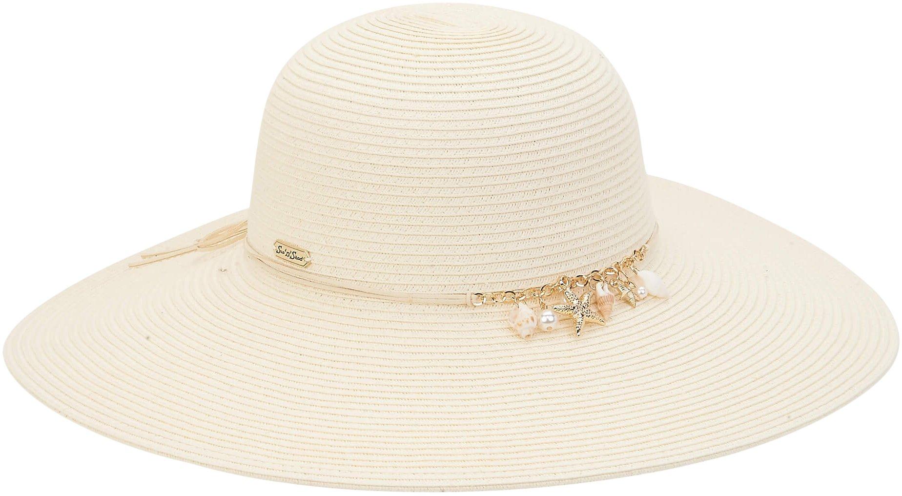 Womens Seashell Charm UPF Sun Hat