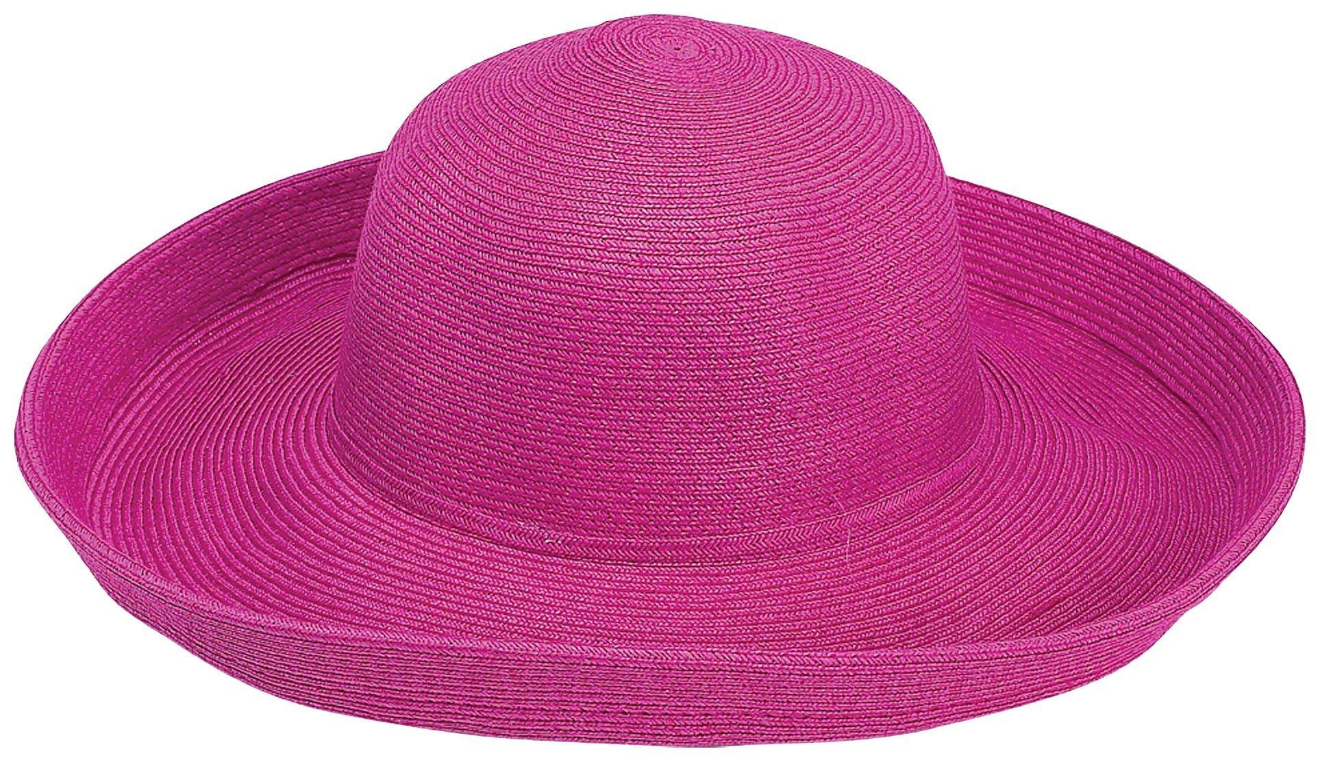 Womens Solid Upbrim Sun Hat
