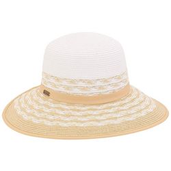 Sun N' Sand Womens Sunsaver Stripe Round Backless Sun Hat