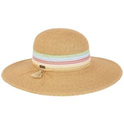 Sun N' Sand Womens Tassel Paper Braid Floppy Sun Hat