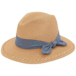 Sun N' Sand Womens UPF 50+ Sash Band Paper Braid Safari Hat