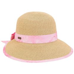 Sun N' Sand Womens Woven Paper Braid Backless Sun Hat