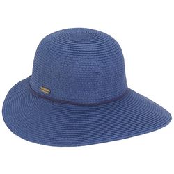 Sun N' Sand Womens Woven Paper Braid Tapered Brim Sun Hat