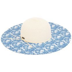 Sun N' Sand Womens Woven Paper Braid Cord Hatband Sun Hat