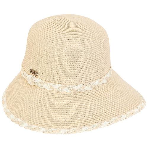 Sun N' Sand Womens Solid 4'' Tapered Brim