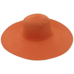 Womens Solid Braid Round Sun Hat