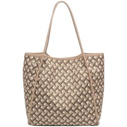 Urban Expressions Faux Weave Print Tote