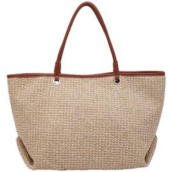 Urban Expressions Kaitlin Woven Straw Tote Bag