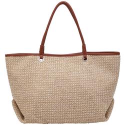 Kaitlin Woven Straw Tote Bag
