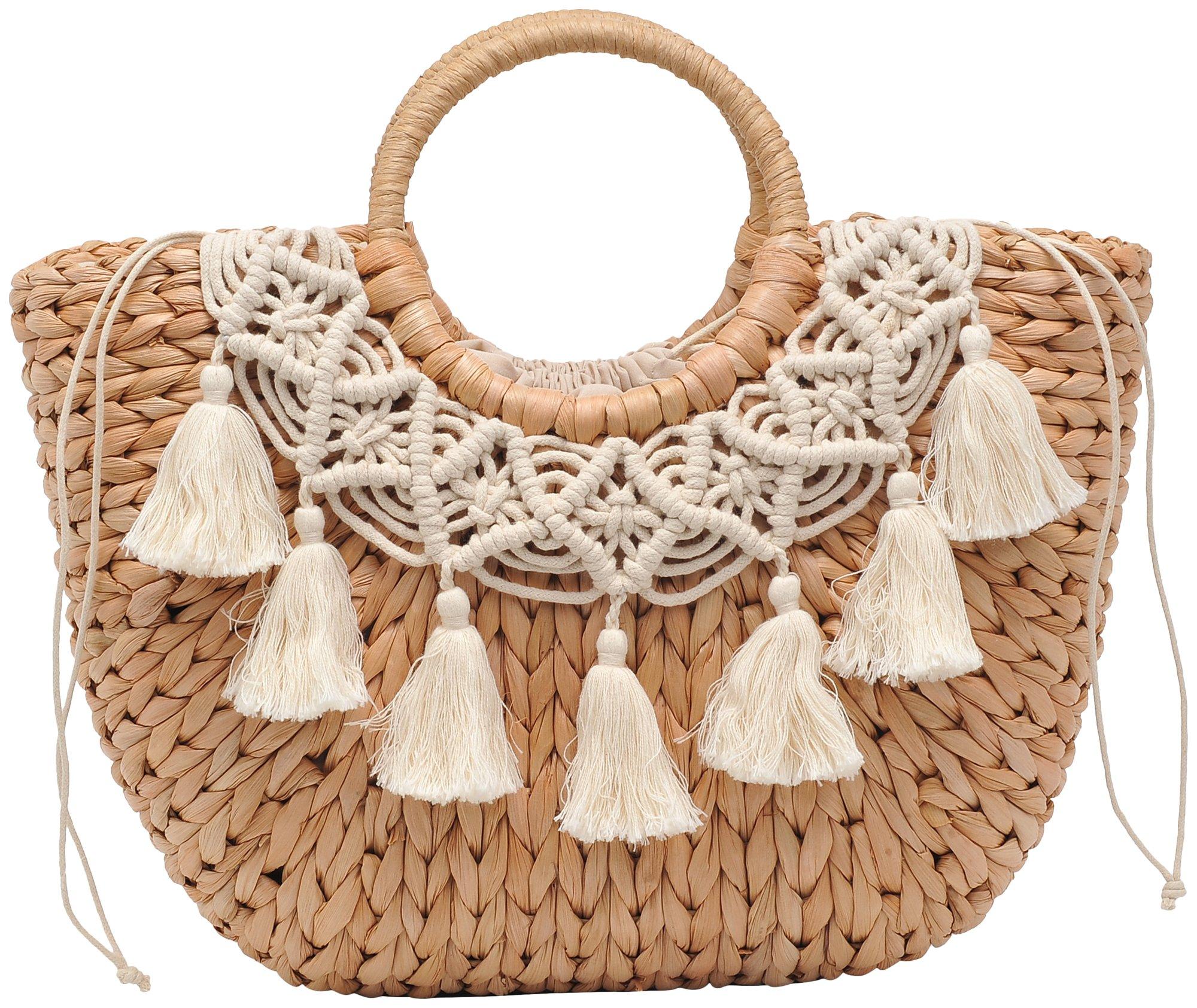Kairi Woven Straw Tote Bag