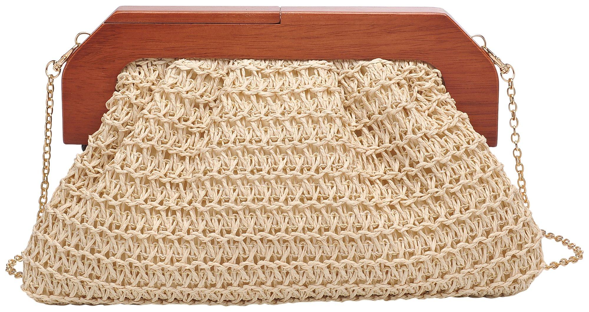 Tulsa Solid Woven Crossbody Clutch