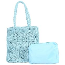 Urban Expressions Amalfi Crochet Tote Bag & Bonus Bag