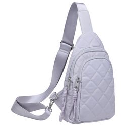 Urban Expressions Ace Quilted Nylon Solid Sling Bag