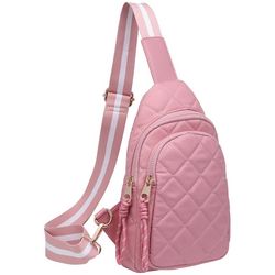 Urban Expressions Ace Quilted Nylon Solid Sling Bag