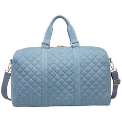 Urban Expressions Danielle Denim Quilted Weekender Tote Bag
