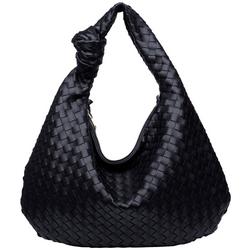 Vanessa Woven Vegan Leather Hobo Handbag