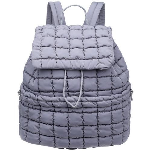 Brisas Sage Solid Quilted Lightweight Backpack