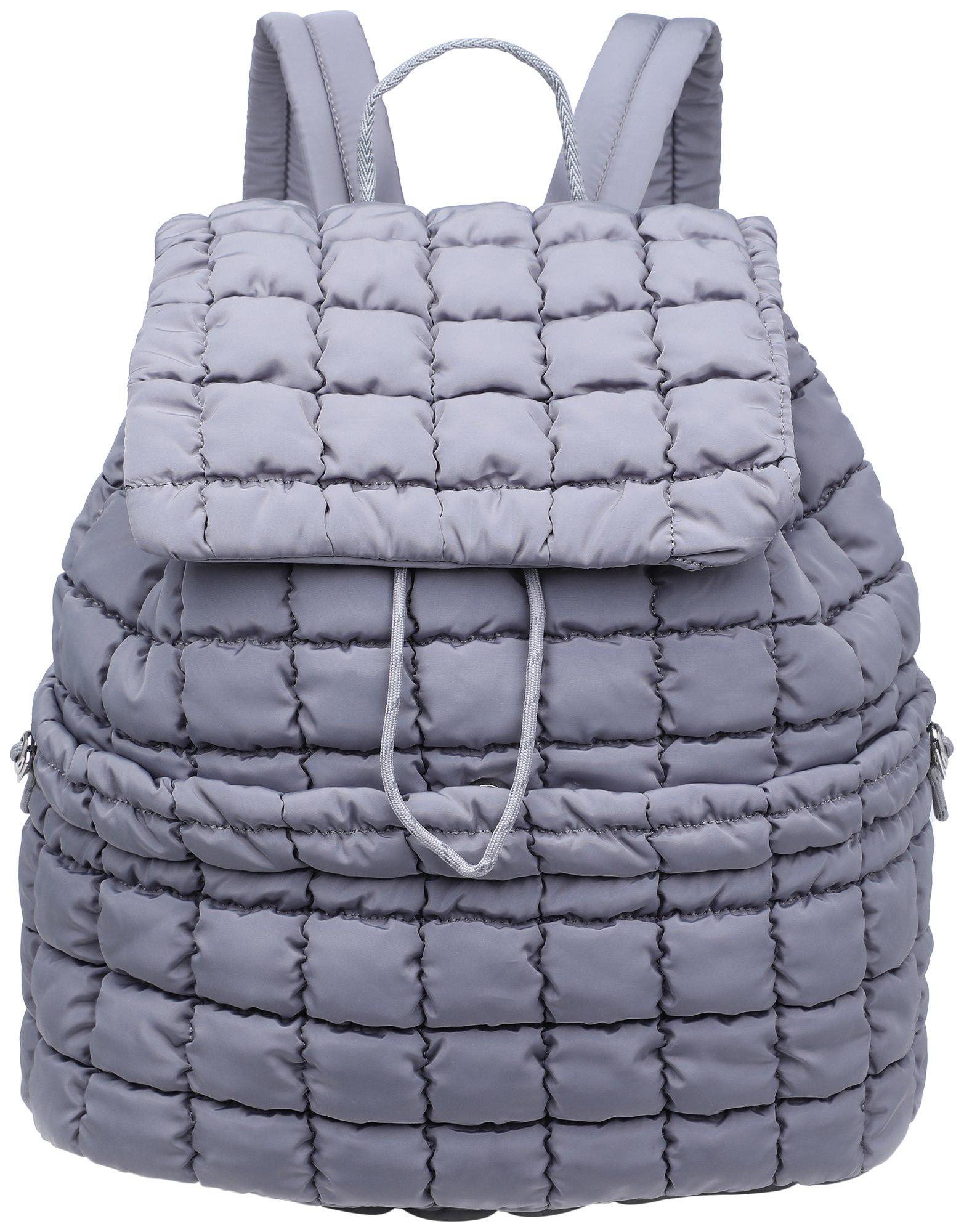 Sage Solid Quilted Lightweight Backpack