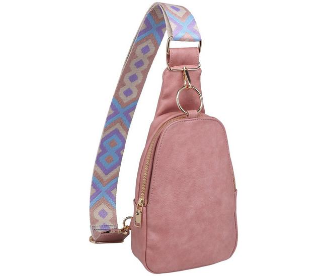 Colorful Fishing Lures Crossbody Sling Bag for Women Men Leather
