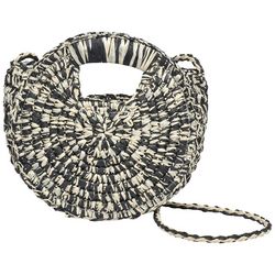 Urban Expressions Rylee Circle Woven Paper Straw Crossbody