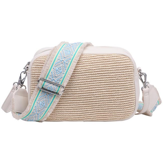 Moda Luxe Lulee Crochet Front Solid Color Crossbody Bag