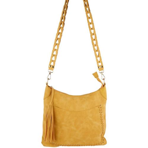 Moda Luxe Layla Vegan Leather Satchel Crossbody Bag