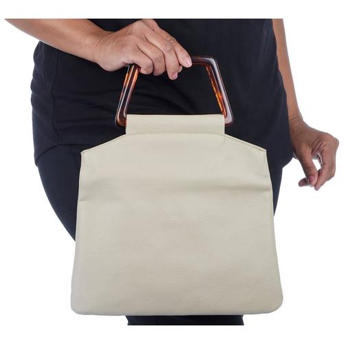 Moda Luxe Deschanel Resin Handle Crossbody Bag