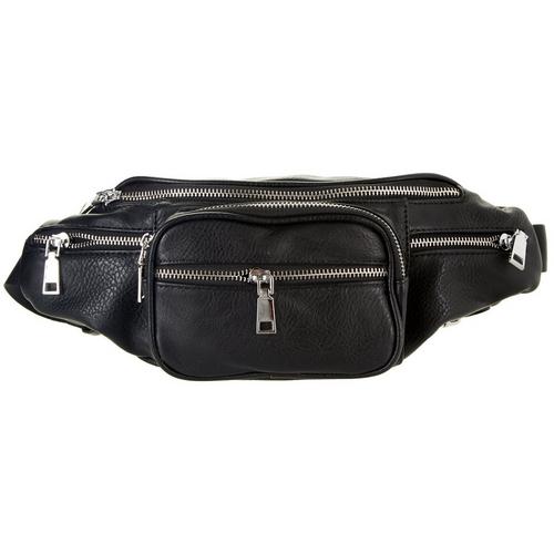 Emperia Solid Color Vegan Leather Fanny Pack