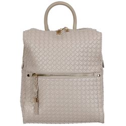 Emperia All Over Woven Vegan Leather Backpack