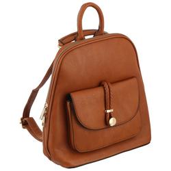Vegan Leather Convertible Crossbody Backpack