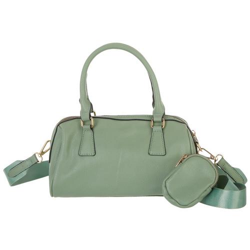 Alyssa Ashley Serena Vegan Leather Satchel Handbag
