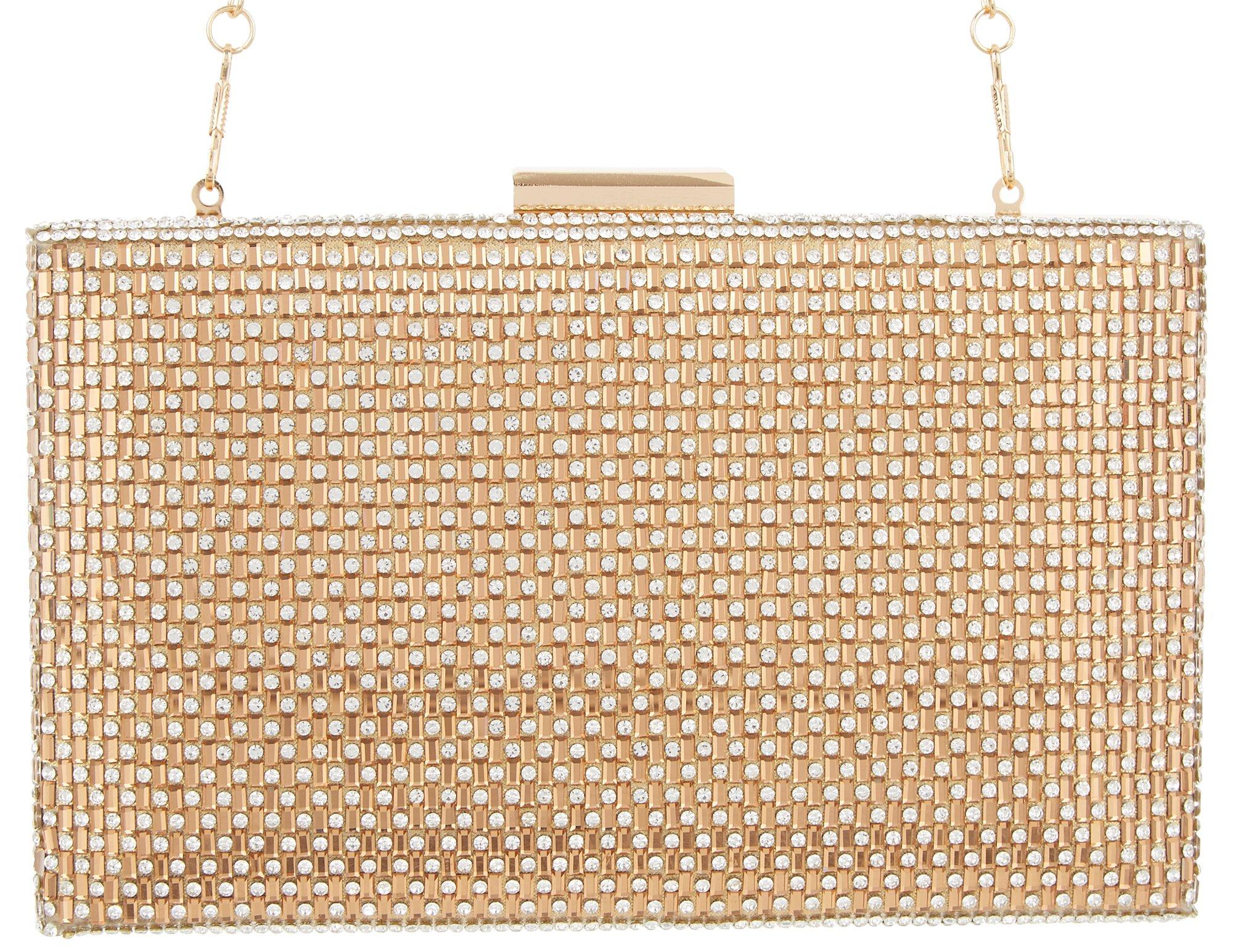 Prezzo Crystal Front Crossbody Evening Clutch Bag