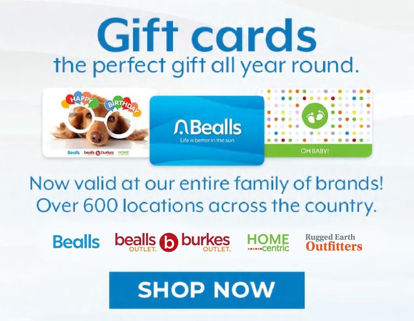 Gift cards - The perfect gift all year round. Use in-store and online. Shop Now