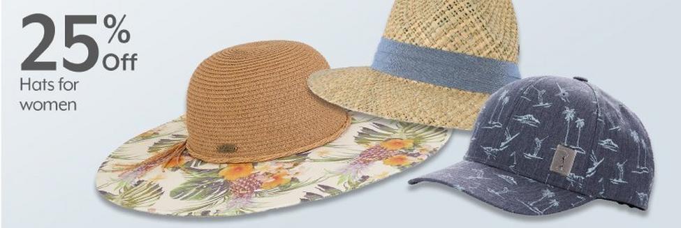 25% Off Hats for women