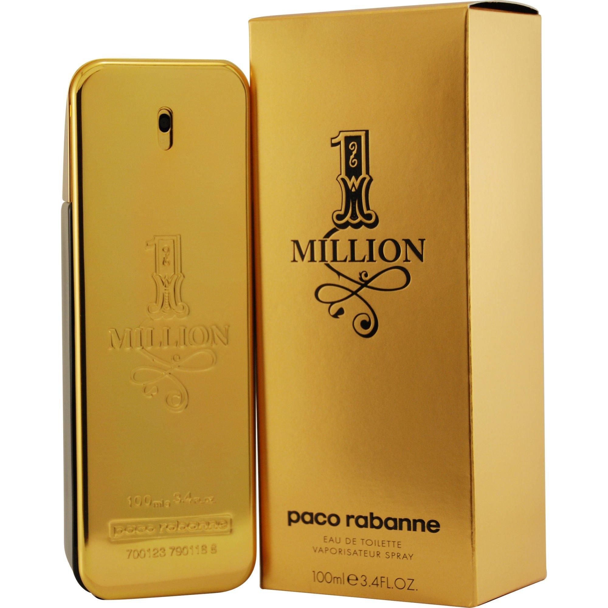 Paco Rabanne Mens 1 Million Edt Spray 3.4 Oz