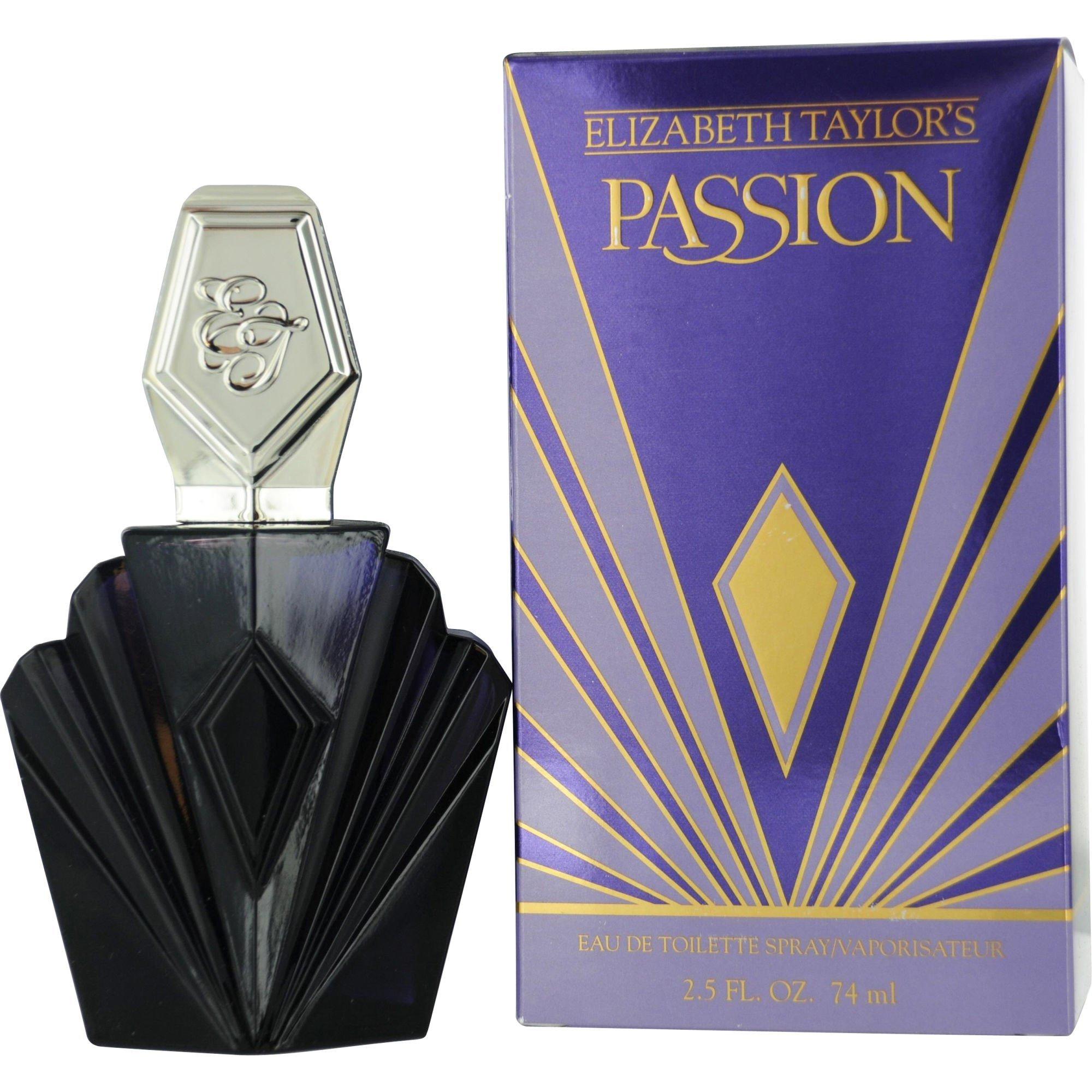 Elizabeth Taylor Womens Passion Edt Spray 2.5 Oz