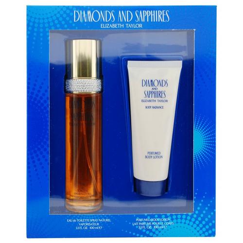 Diamonds & Sapphires Womens 2 pc Perfume Gift