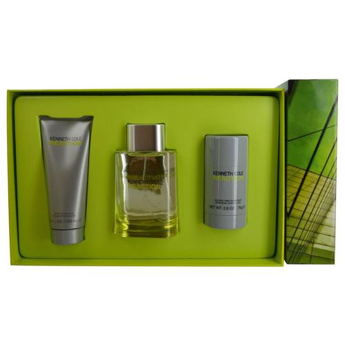 Kenneth Cole Mens Reaction 3 pc Cologne Gift