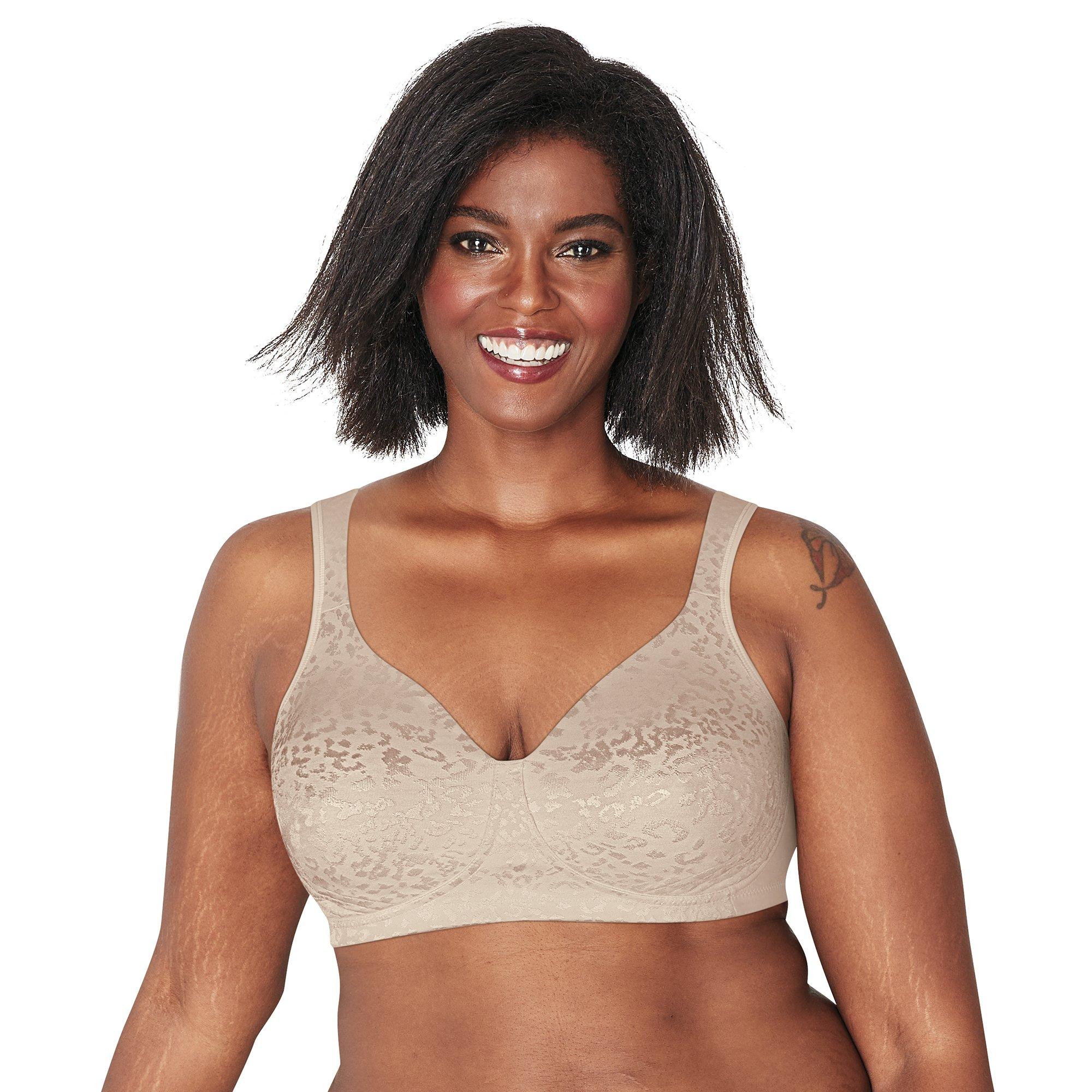PLAYTEX #4745 WIREFREE 18 HOUR TAGLESS BRA LIFT & SUPPORT SIZE 42C  SANDSHELL