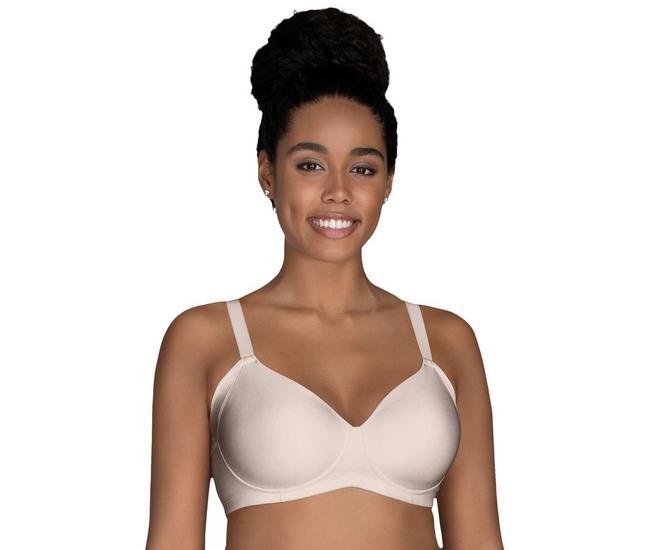 Vanity Fair Womens Beauty Back Underarm & Back Smoother T-Shirt Bra  Style-76267 