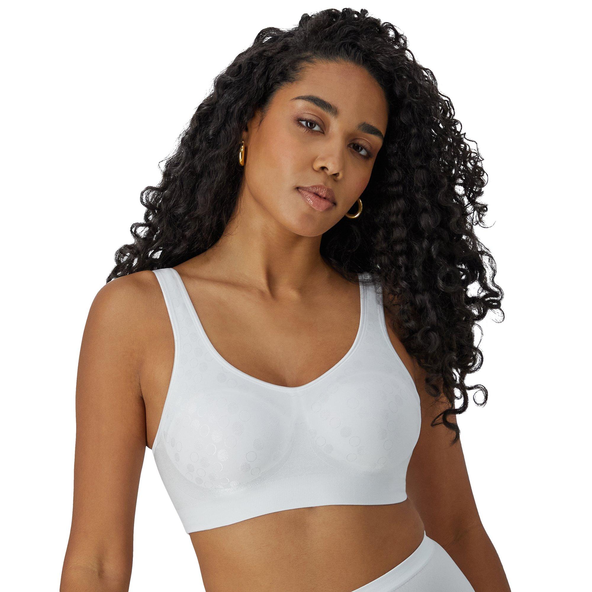 Bali Comfort Revolution ComfortFlex Fit Shaping Wirefree Bra (3488) in The  Navy Dot, M at  Women's Clothing store