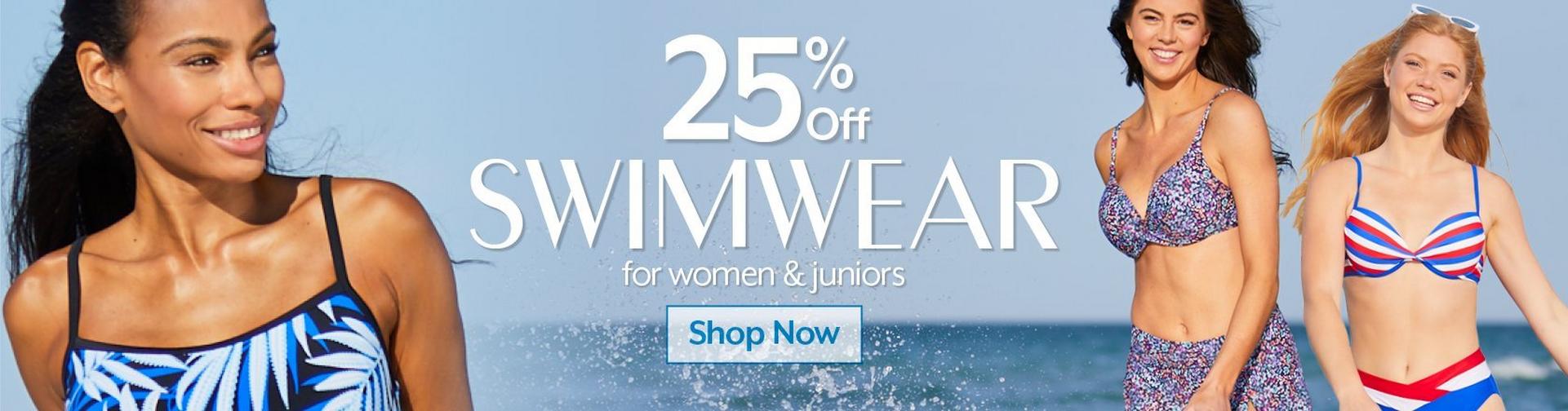 25% Off Swimwear & cover-ups for men, women & juniors