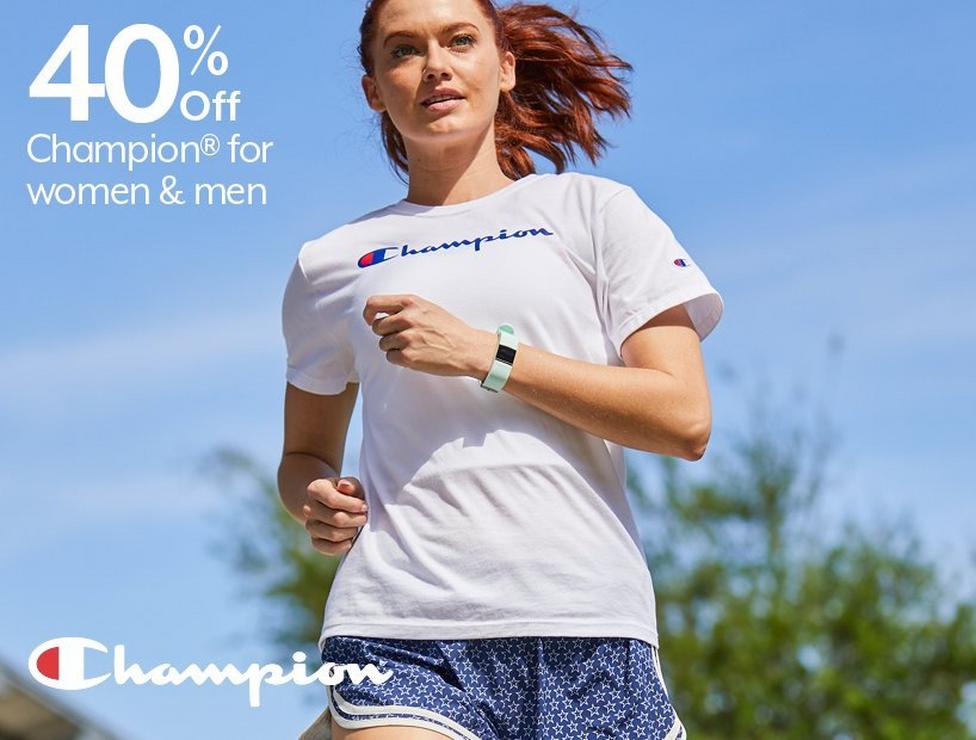 40% Off Champion® for men & women