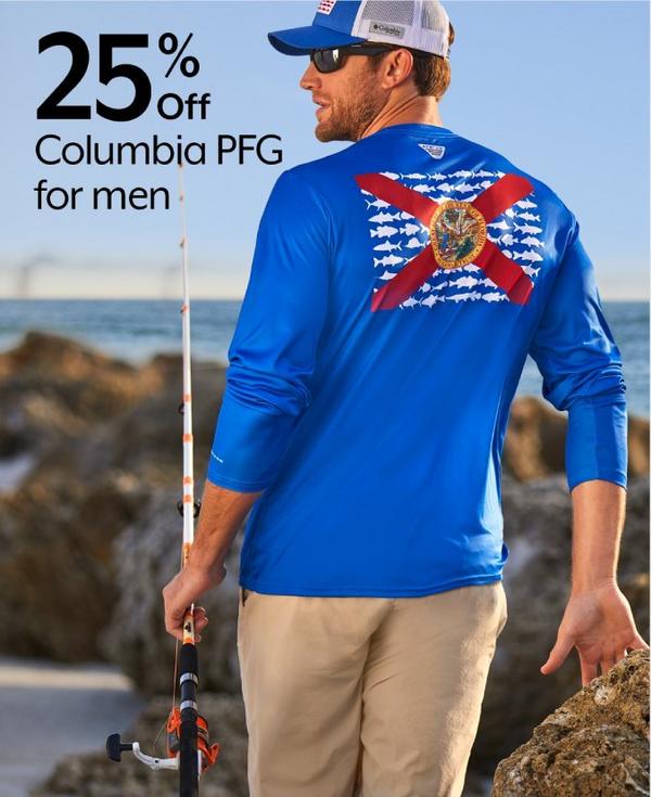 25% Off Columbia PFG for men