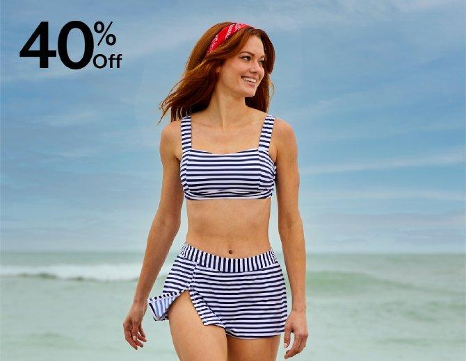 40% off Swimwear & cover-ups for women