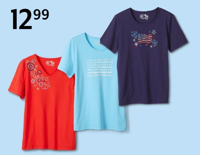 12.99 Coral Bay Florida tees for women