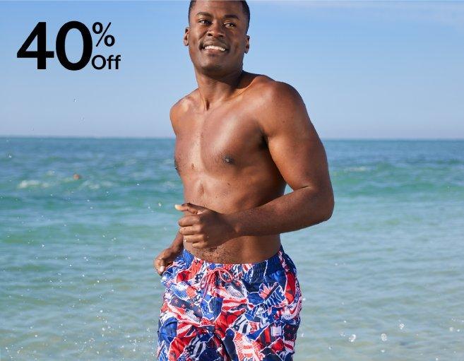 40% off Swimwear for men