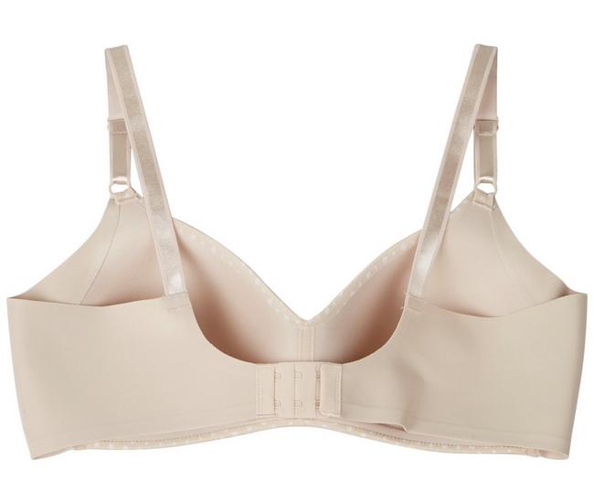 Collections Etc Women's Cotton Bra - Underwire-Free with Lace Accents and  Thick Straps for Extra Support, White, 36B